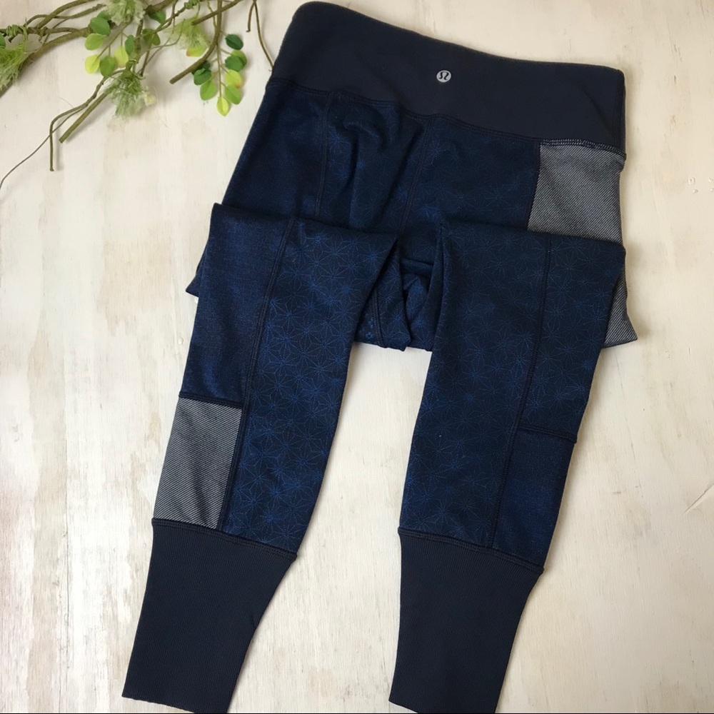 Lululemon Wunder Under Sashiko patchwork tight 6 - Picture 5 of 8